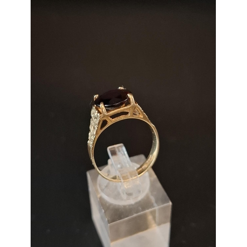 2 - 9ct gold ladies ring 3.4 grams size O