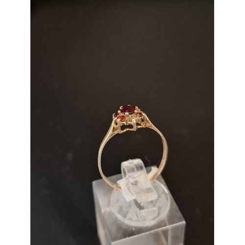 21 - 9ct gold ring 1 gram size N