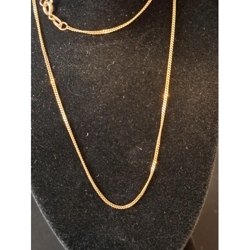 43 - 9ct gold necklace weight 1.9 grams length 46cm