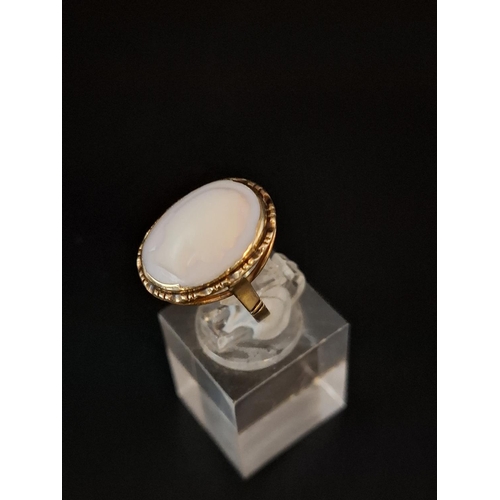 56 - 9ct gold cameo ring 2.6 grams size K