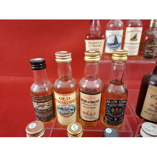 20 x Collectible Vintage mixed Whisky miniature bottles