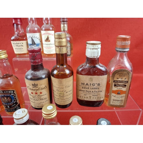 20 x Collectible Vintage mixed Whisky miniature bottles