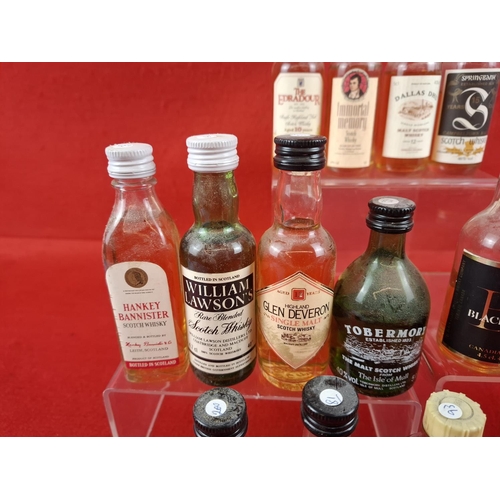 20 x Collectible Vintage mixed Whisky miniature bottles