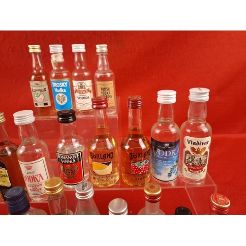 29 x Collectible Vintage mixed Vodka miniature bottles