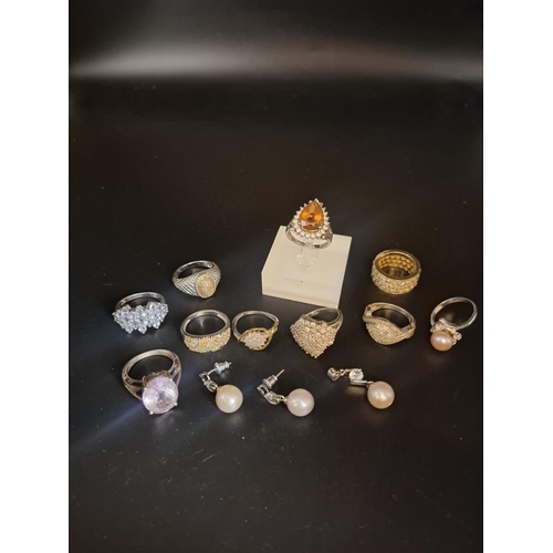 104 - Collection of silver hallmarked jewellery 54 grams