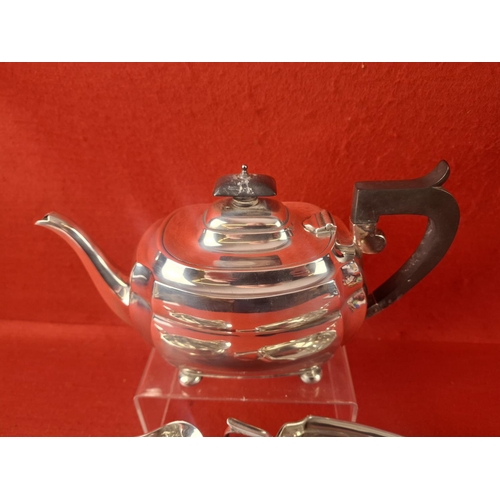 105 - Silver hallmarked tea set Chester 1932 798 grams