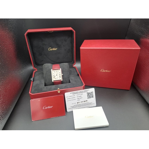 106 - Cartier Tank Must XL watch with original box and paperwork, serial number 775148AX. Only been worn o... 