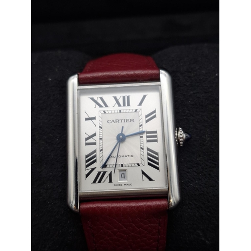 106 - Cartier Tank Must XL watch with original box and paperwork, serial number 775148AX. Only been worn o... 
