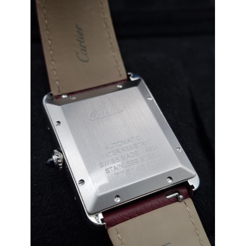 106 - Cartier Tank Must XL watch with original box and paperwork, serial number 775148AX. Only been worn o... 