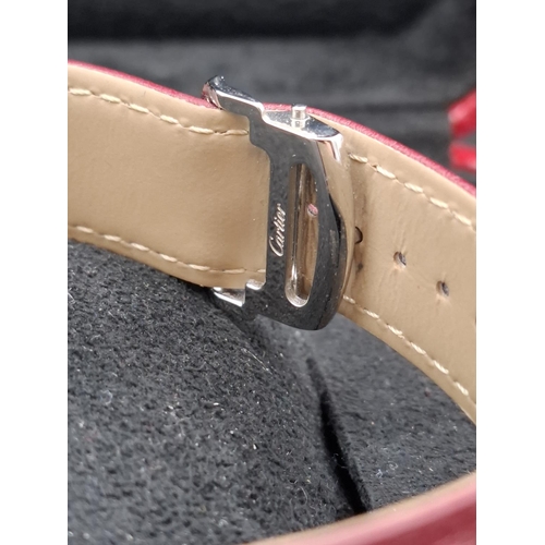 106 - Cartier Tank Must XL watch with original box and paperwork, serial number 775148AX. Only been worn o... 