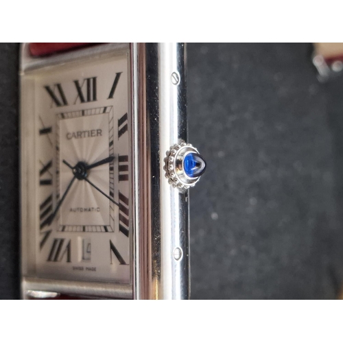 106 - Cartier Tank Must XL watch with original box and paperwork, serial number 775148AX. Only been worn o... 