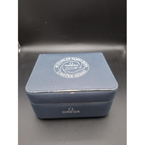 107 - Omega Seamaster 007 40th anniversary limited edition watch in original box and paperwork. Watch numb... 