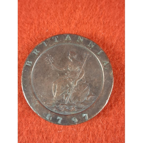114 - George III 1797 Cartwheel Penny