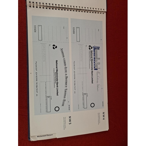 115 - National Westminster Bank folder/book of Special Cheque Specimens