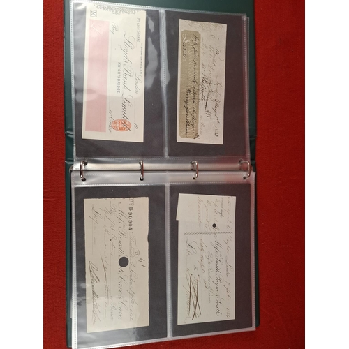 116 - Collection of international bank cheques and orders