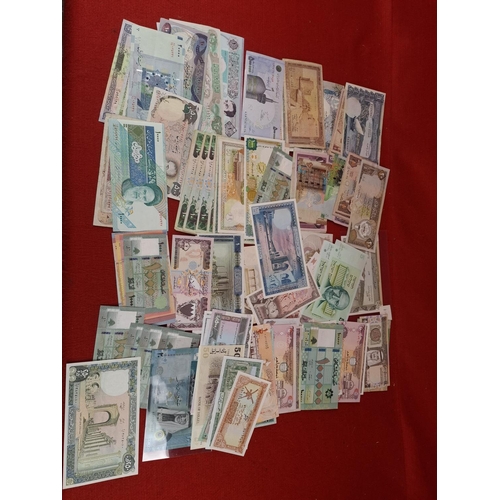 117 - Large collection of Middle Eastern countries bank notes circulated and uncirculated including from S... 
