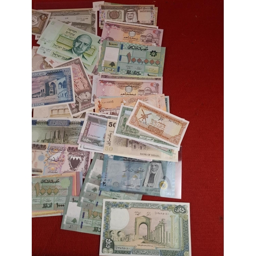 117 - Large collection of Middle Eastern countries bank notes circulated and uncirculated including from S... 