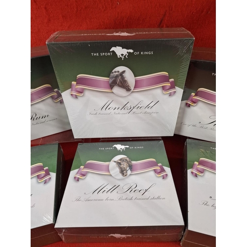 172 - 6 x boxed and sealed ATLAS EDITIONS The Sport of Kings race horse models.