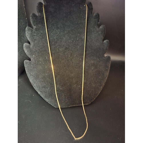 67 - 18ct gold necklace length 75cm 14.9 grams