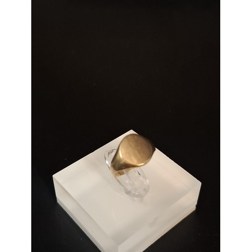 72 - 9ct gold ring size F 2.3 grams