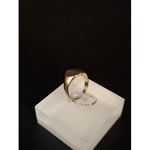 72 - 9ct gold ring size F 2.3 grams