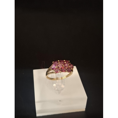 77 - 14ct gold ring size N 2.4 grams