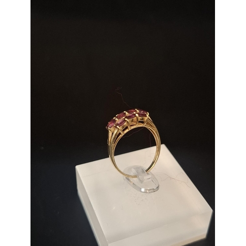 77 - 14ct gold ring size N 2.4 grams