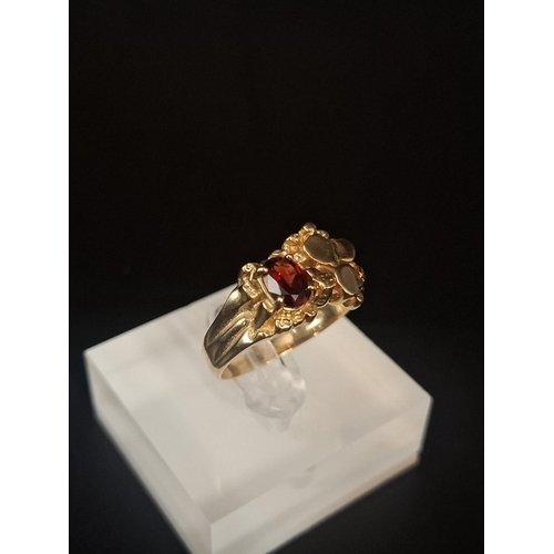 78 - 14ct gold ring size U 6.2 grams