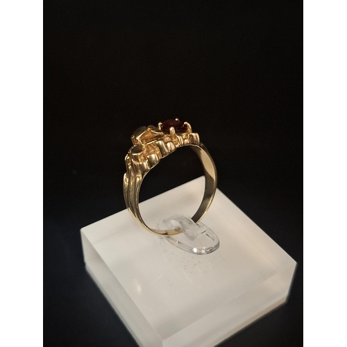 78 - 14ct gold ring size U 6.2 grams