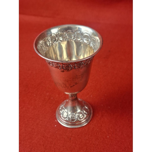 98 - Silver goblet no hallmarks
