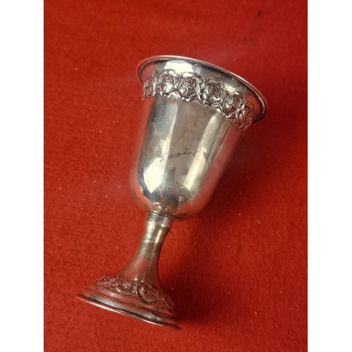 98 - Silver goblet no hallmarks
