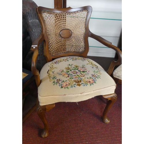 312 - Bergere Elbow Chair and Tapestry Seat