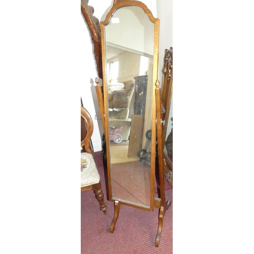 316 - Mahogany Cheval Mirror