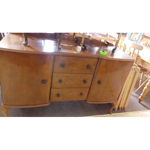 348 - Walnut Dining Suite, Sideboard, Table and 6 Chairs