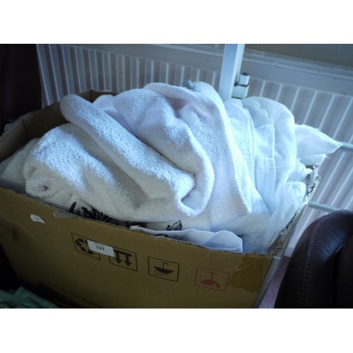 341 - 3 x Boxes of Towels and Linen