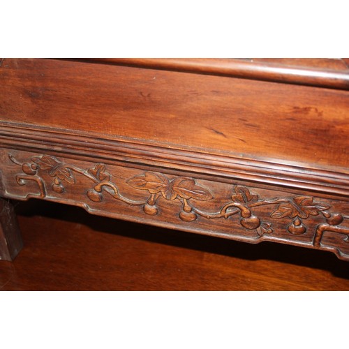 1272 - Chinese Hardwood Folding Table Screen