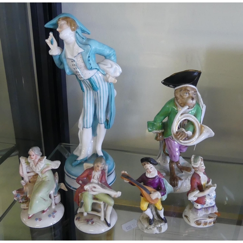 804 - Collection of Porcelain Figures, Monkey etc