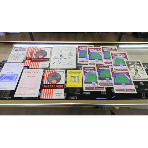 654 - A Collection of 66 Vintage Football Programmes all from  1950's Including English Cup Final Ties Man... 