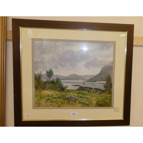 571 - Framed Oil Painting of Plockton by Donald Shearer, measuring approx 40 x 33cm.