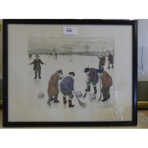 590 - Framed Print - Entitled 