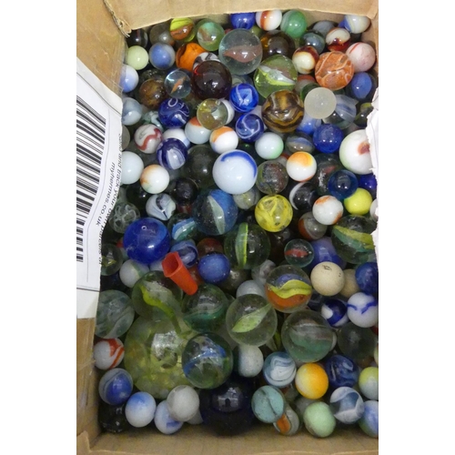 674 - Box - Vintage Glass Marbles.