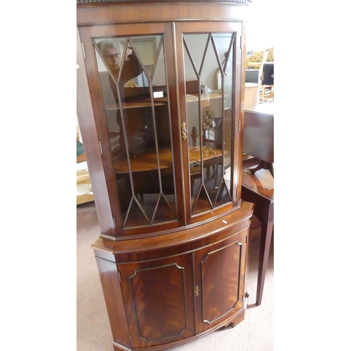 142 - Mahogany Corner Cabinet