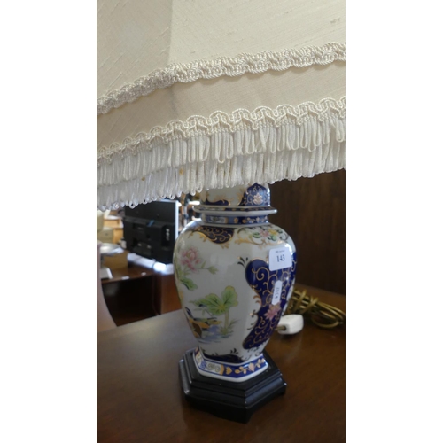 143 - Chinese Lamp & Shade