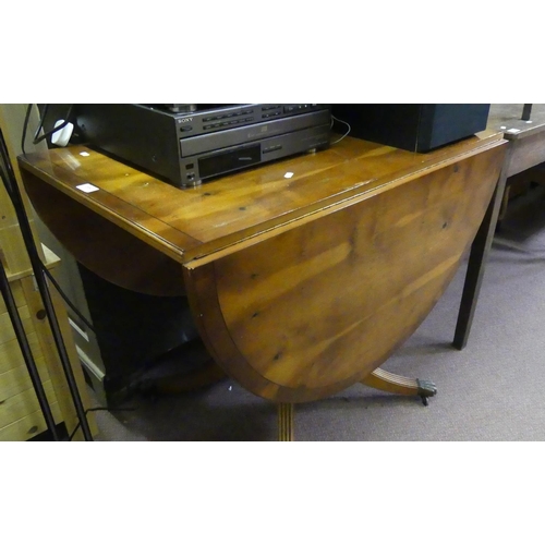 205 - Yew Drop Leaf Dining Table