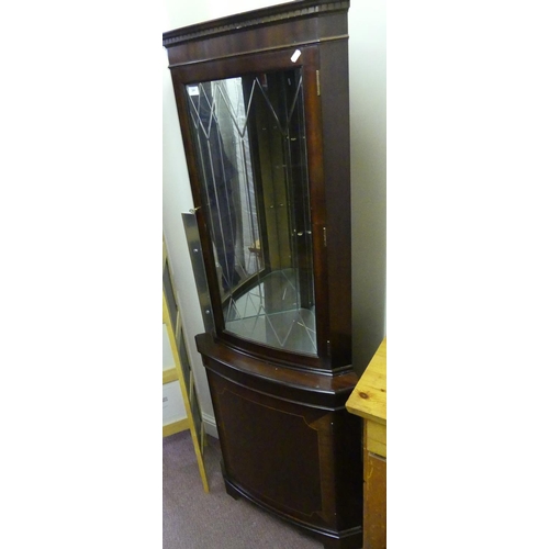 209 - Mahogany Corner Cabinet