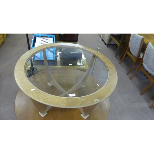 224 - Teak G Plan Glass Top Coffee Table