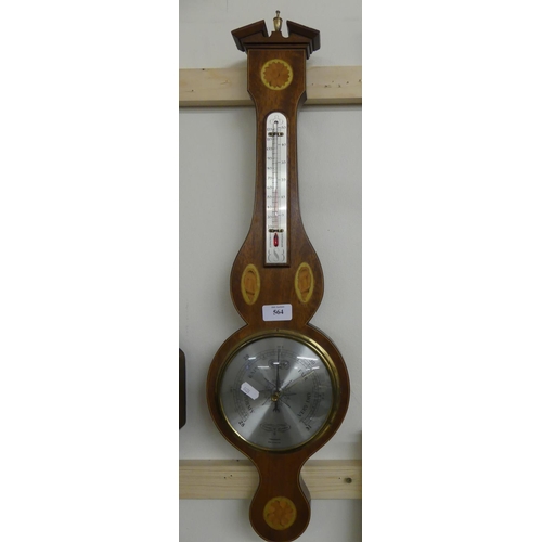 564 - Reproduction Comitti of London Banjo Barometer.