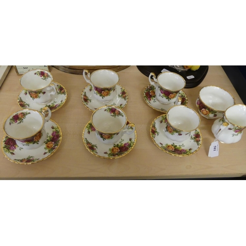 581 - Royal Albert Old Country Roses Part Coffee Set.