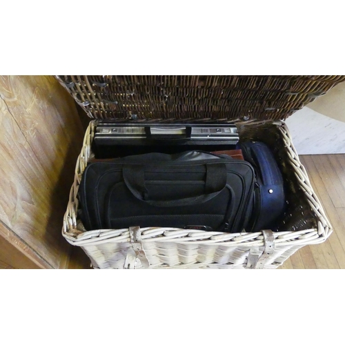 1411 - Wicker Hamper, Bags, Cases etc.