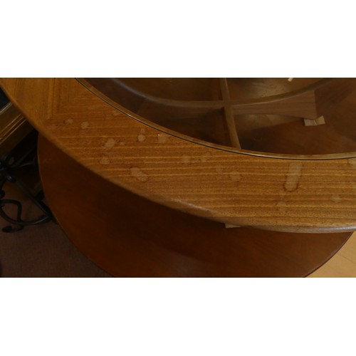 224 - Teak G Plan Glass Top Coffee Table